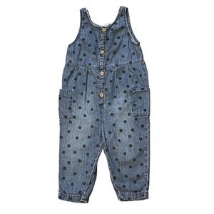 Girls 18M Polka Dot Overalls